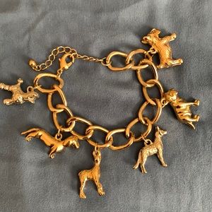 Dog charm bracelet